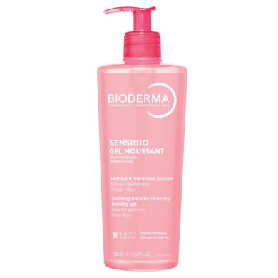 Bioderma Sensibio Мек почистващ пенещ се гел за чувствителна кожа 500мл