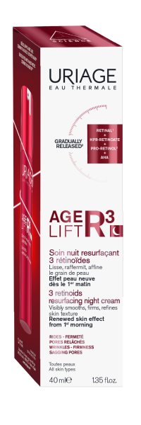 Uriage Age Lift R³ Нощен обновяващ крем 3 ретиноида 40 мл