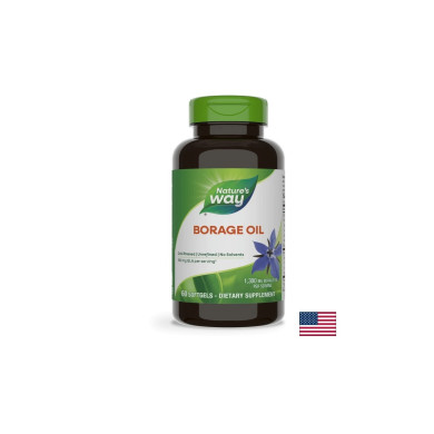 Borage Oil 23% GLA/ Пореч масло 1300 mg х 60 капсули Nature’s Way