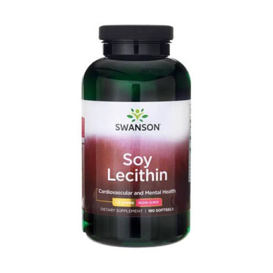 SWANSON Soy Lecithin Non-GMO 1200mg. / 180 Soft