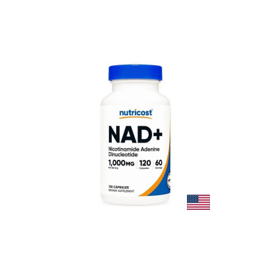 NAD+ (никотинамид аденин динуклеотид) – Анти-ейджинг и клетъчно възстановяване, 500 mg, 120 капсули