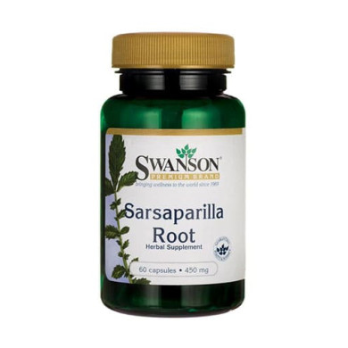 SWANSON Sarsaparilla Root 450mg. / 60 Caps.