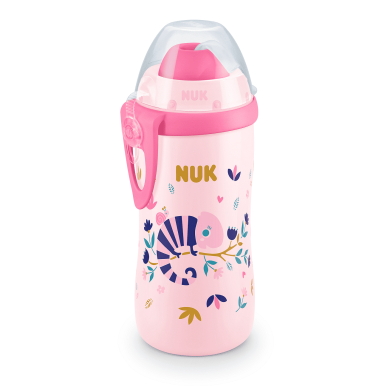 NUK Flexi Cup със сламка, 12+м, Chameleon