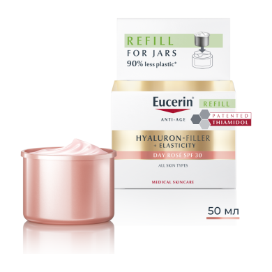 Eucerin® Hyaluron-Filler +Elasticity Озаряващ дневен крем SPF30, Рефил