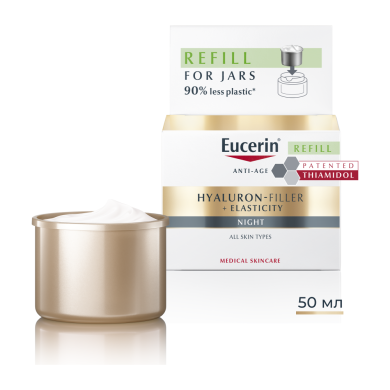 Eucerin® Hyaluron-Filler +Elasticity Нощен крем за лице, Рефил