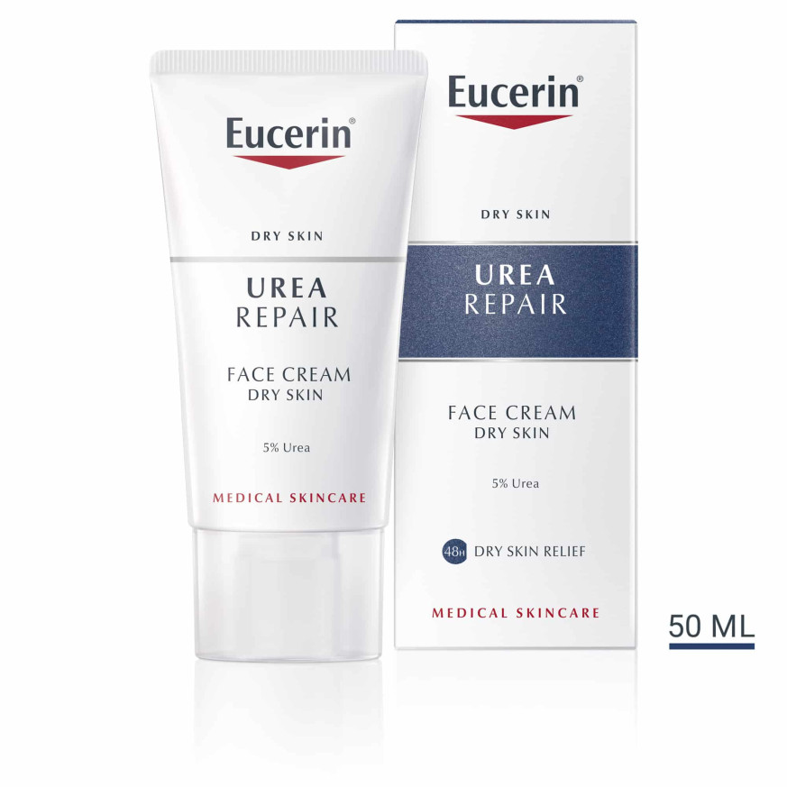Eucerin 5% Урея Подхранващ крем за лице 50мл