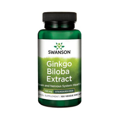 Ginkgo Biloba Extract - Standardized 120mg. / 100 Vcaps