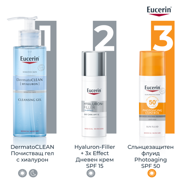 Eucerin Hyaluron-Filler Дневен крем за нормална и смесена кожа SPF15