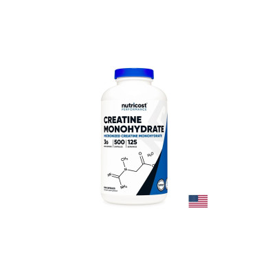 Мускулна маса и сила - Креатин Монохидрат, 750 mg х 500 капсули