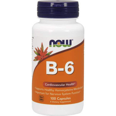 Now - Витамин B-6 / Pyridoxine/ 50 Мг - 100 Таблетки