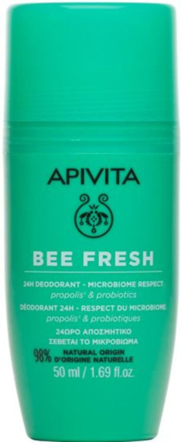 Apivita Bee Fresh Натурален рол-он дезодорант х50 мл