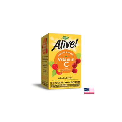 Alive! Fruit Source Vitamin C / Алайв! Витамин С от плодове (пудра) 120 g Nature’s Way