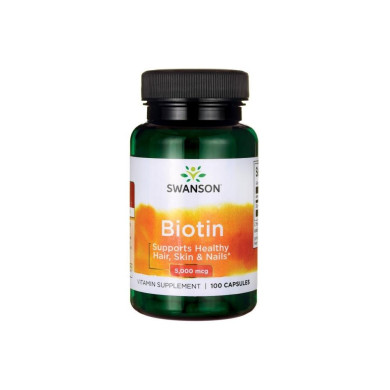 SWANSON Biotin 5000mcg / 100 Caps