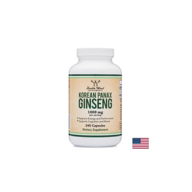 Korean Panax Ginseng - Корейски женшен, 240 капсули Double Wood