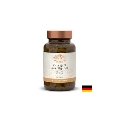 Омега-3 от водорасли (375 mg DHA/ 125 mg EPA) - За концентрация, зрение и здраво сърце, 500 mg х 30 капсули