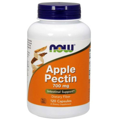 Now - Apple Pectin (Ябълков Пектин) 700 Мг - 120 Капсули