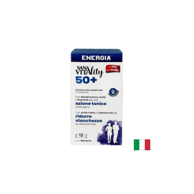 Жизненост и енергия 50+ SanaVitality, 12 сашета с течност х 10 ml