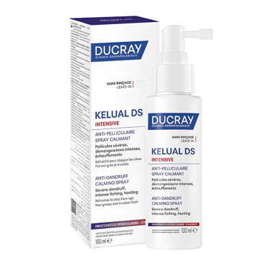 Ducray Kelual DS Intensive Успокояващ спрей против пърхот и сърбеж 100 ml