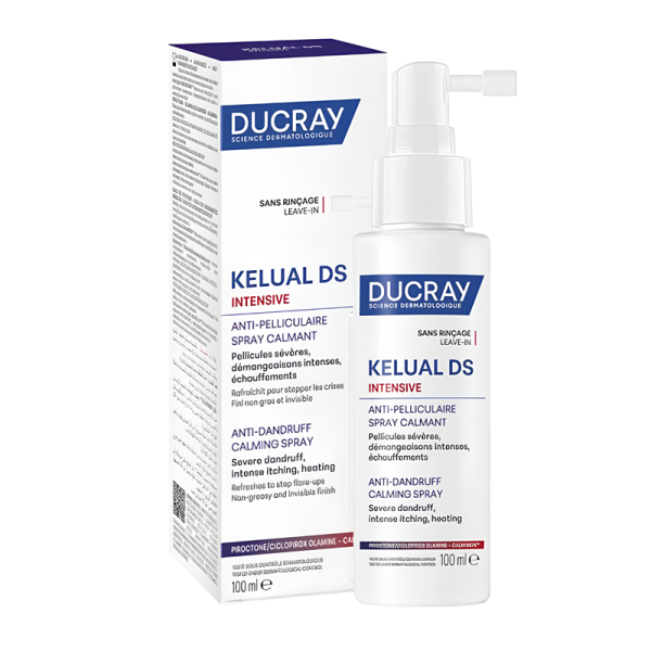 Ducray Kelual DS Intensive Успокояващ спрей против пърхот и сърбеж 100 ml