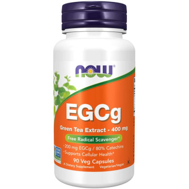 Now - Egcg (Green Tea Extract) / Зелен Чай Екстракт 400 Мг - 90 Капсули
