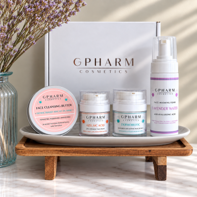 Комплект грижа при проблемна кожа, зачервяване и пигментации Gpharm