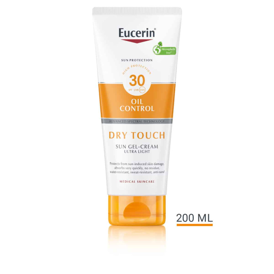 Eucerin Sun Oil Control Слънцезащитен гел-крем за тяло DRY TOUCH SPF 30 200мл