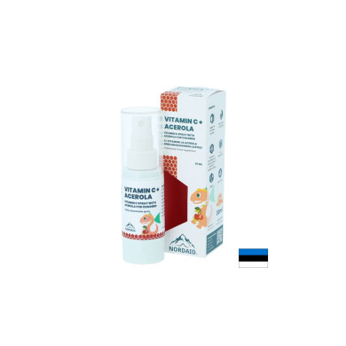 Имунитет - Витамин С + Ацерола, спрей с вкус на касис 30 ml/ 200 впръсквания Nordaid