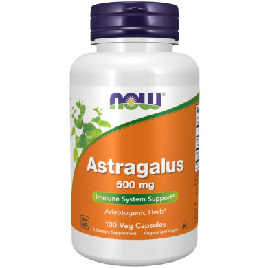 Now - Astragalus / Астрагалус 500 Мг - 100 Капсули