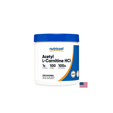 Горене на мазнини - Ацетил-Л-Карнитин (Acetyl L-Carnitine), 100 g прах