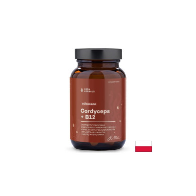 Mycodrop Кордицепс 500 mg + витамин B12 50 µg При умора и физическо изтощение 60 капсули