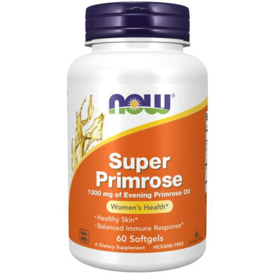 Now - Super Primrose Oil / Масло от Вечерна Иглика 1300 Мг - 60 Дражета