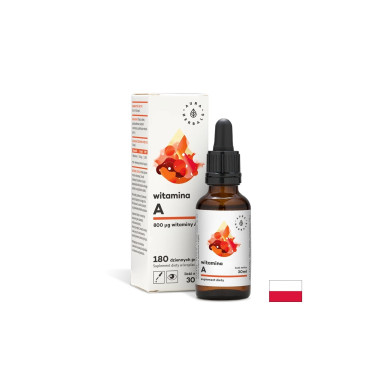Зрение и имунитет - Витамин А, 30 ml капки Aura Herbals