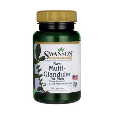 SWANSON Raw Multi-Glandular For Men / 60 Caps