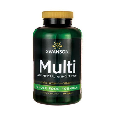 Multi and Mineral without Iron Whole Food Formula / 90 Tabs