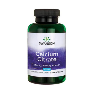 SWANSON Calcium Citrate 200mg. / 60 Caps.