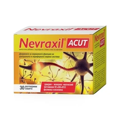 Nevraxil Acut за нормалната функция на централната и периферната нервна система x30 сашета