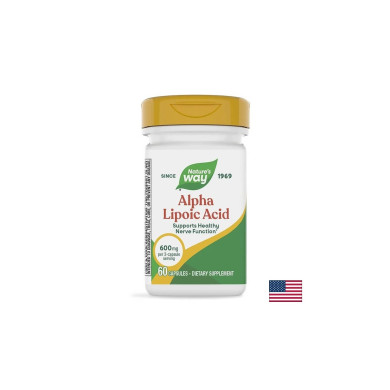 Alpha Lipoic Acid/ Алфа Липоева Киселина 200 mg x 60 капсули Nature’s Way