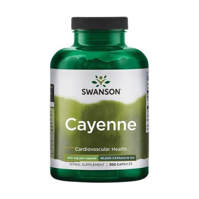 SWANSON Cayenne 450mg. / 300 Caps