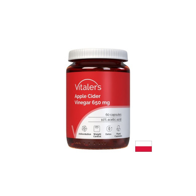 Ябълков оцет – Контрол на теглото и активен метаболизъм, 650 mg, 60 капсули
