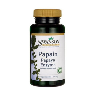SWANSON Papain Papaya Enzyme 100mg. / 90 Vcaps