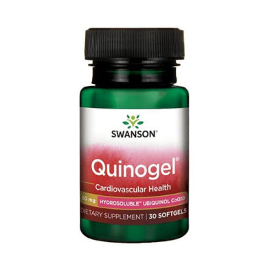 Quinogel - Hydrosoluble Ubiquinol CoQ10 50mg. / 30 Soft