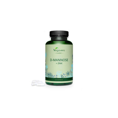 D-mannose + zink/ Д-маноза + цинк, 120 капсули, 100% Vegan Vegavero