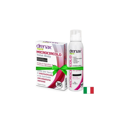 Drenax Forte с бодлив залист, 30 таблетки + Спрей-мус срещу умора и тежест в краката, 150 ml, Paladin Pharma