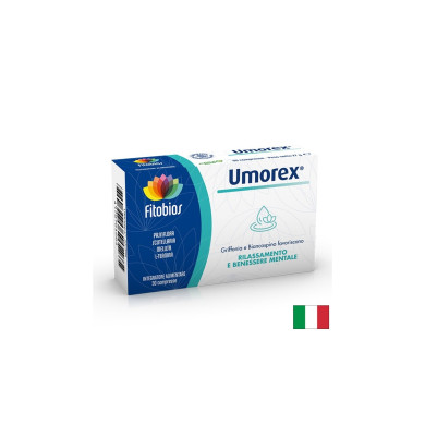 Umorex –  антистрес формула за спокоен ум и добър сън - С шлемник, пасифлора, маточина & 5-HTP, 30 таблетки