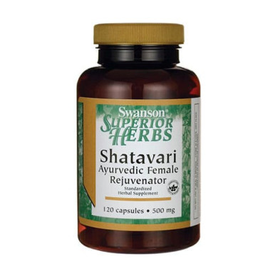 SWANSON Shatavari Ayurvedic Female Rejuvenator 500mg. / 120 Caps