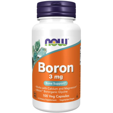 Now - Boron / Бор 3 Мг - 100 Капсули