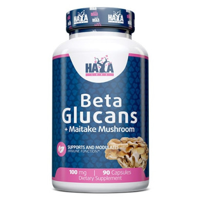 Haya Labs Beta Glucans / Бета Глюкани100mg / 90 Caps