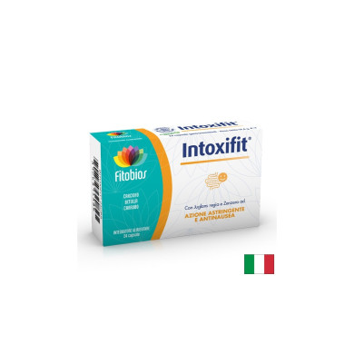 Билки и пробиотици за стомаха, черния дроб и жлъчката - Intoxifit, 24 капсули