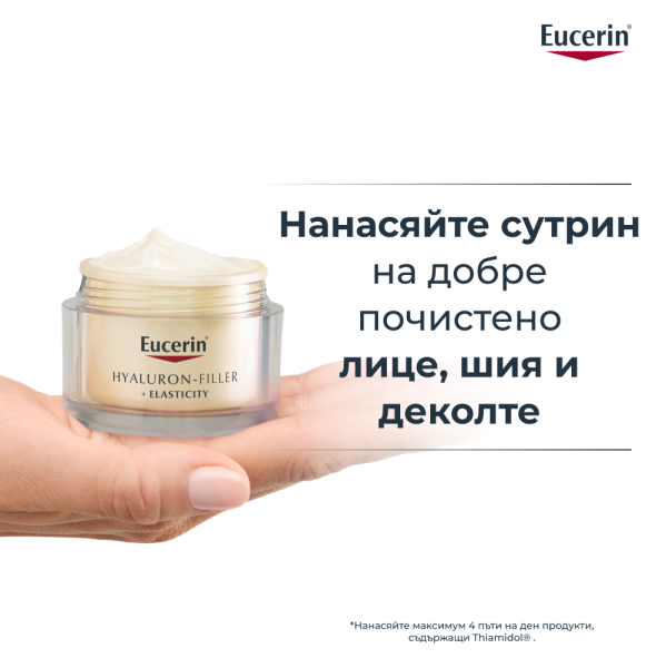 Eucerin®Hyaluron-Filler +Elasticity Дневен крем за всеки тип кожа SPF30, Рефил