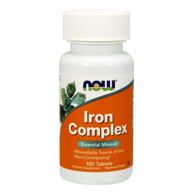 Now - Iron Complex /Комплекс Желязо - 100 Таблетки